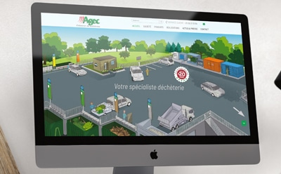 AGEC, spécialiste de l’équipement des déchèteries choisit l’agence web REZO 21 pour la refonte de son site Internet