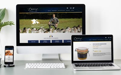 Rezo 21 agence digitale développe le ecommerce de vente en ligne de foie gras de canard des Landes Famille Dumecq