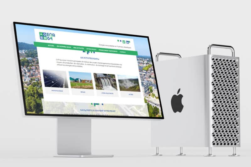 EnR 64, société d’économie mixte dédiée aux énergies renouvelables confie la création de son site Internet à l’agence web REZO 21
