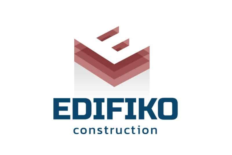 REZO 21 studio graphique conçoit le logotype de la société de construction EDIFIKO