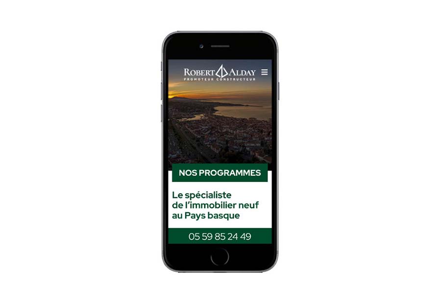 site wordpress promoteur immobilier pays basque