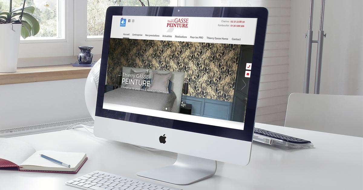 Création du site Internet WordPress sur mesure WordPress societe peinture responsive design image principale