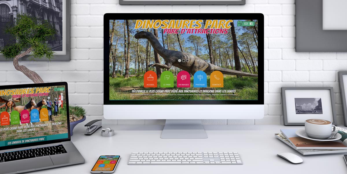 REZO 21 développe le nouveau site Internet de Dinosaures Parc