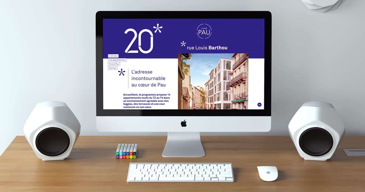 Le programme immobilier du 20 rue Louis Barthou à Pau a maintenant son site Internet