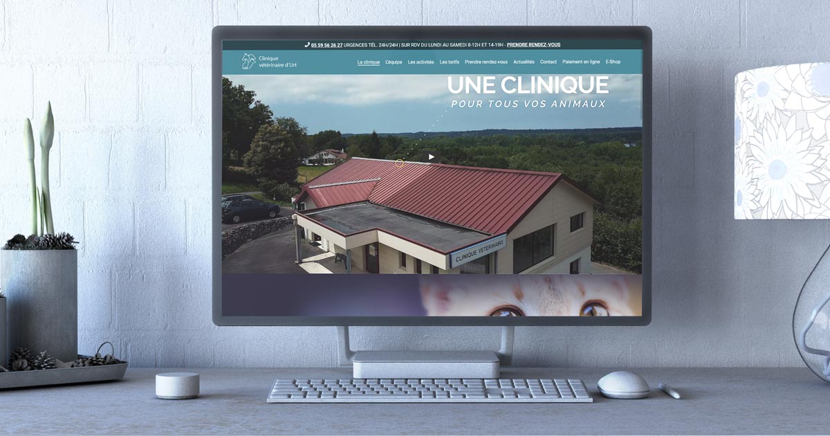 La clinique vétérinaire d’Urt renouvelle son site Internet avec REZO 21