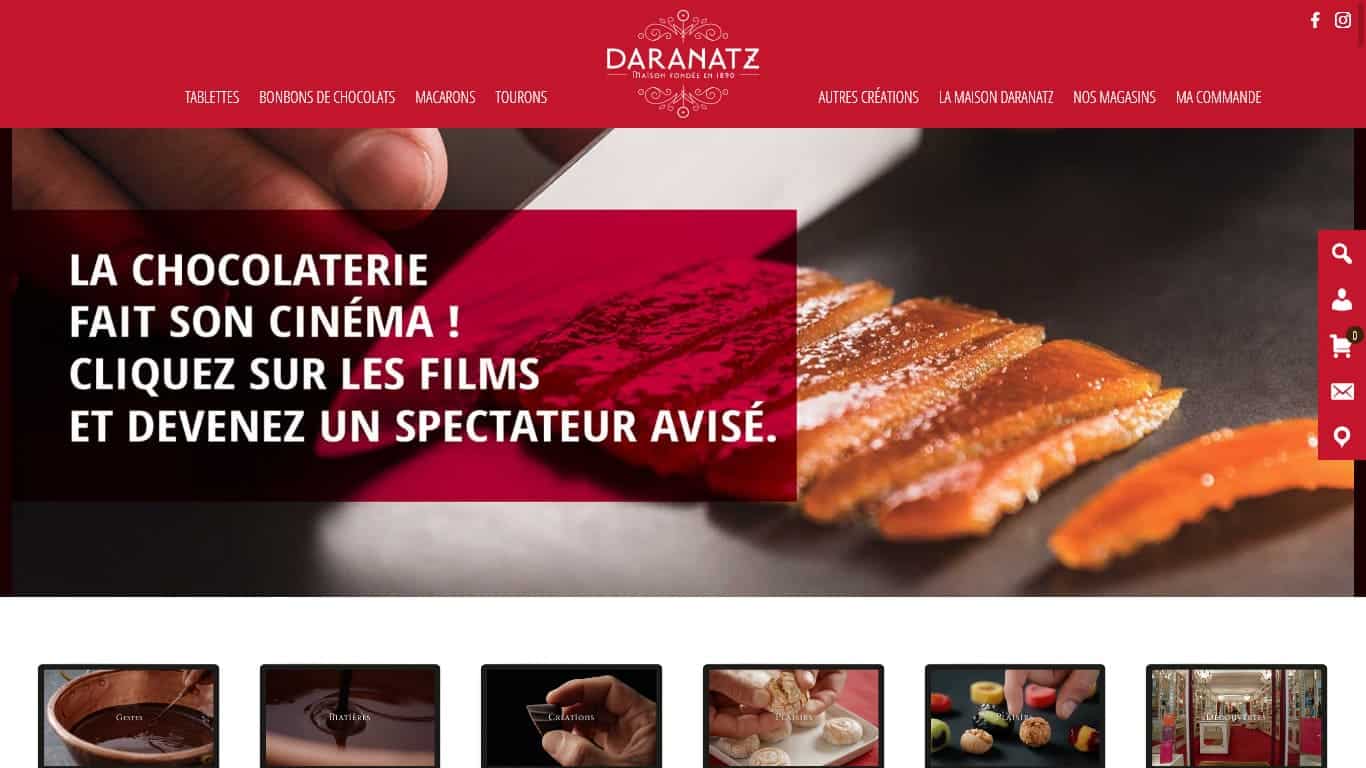 Création du site Internet WordPress sur mesure WooCommerce chocolatier Bayonne Biarritz 2