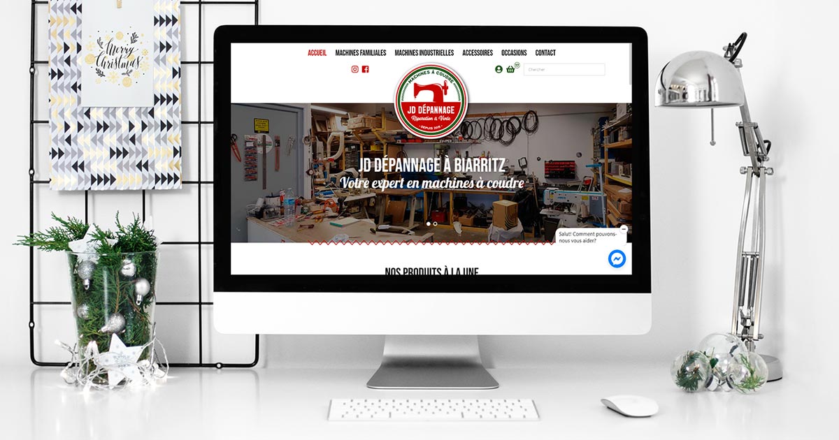 Nouveau logo et nouvelle boutique en ligne pour JD Dépannage Biarritz