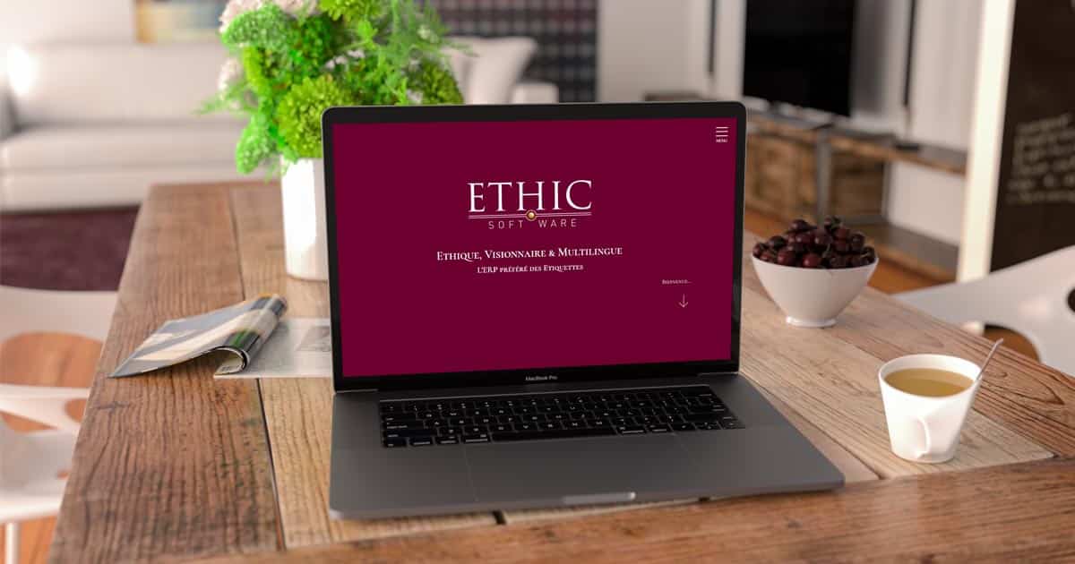 Ethic Software lance la nouvelle version de son site avec l’agence web REZO 21