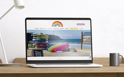 REZO 21 développe un nouveau site pour l’école de surf Rainbow à Anglet