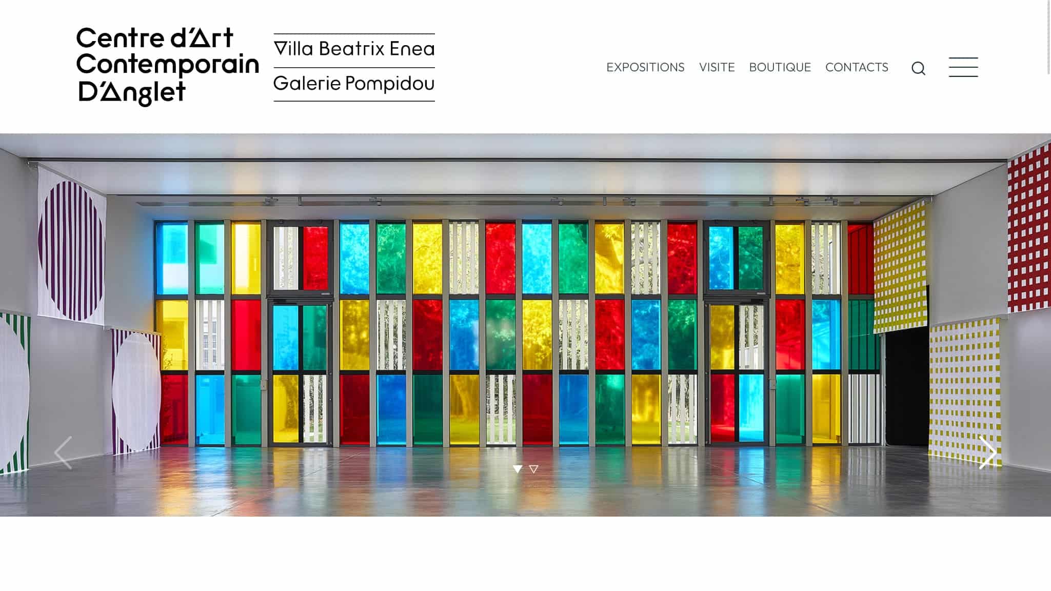 Création du site Internet WordPress sur mesure centre art contenporain Anglet 1
