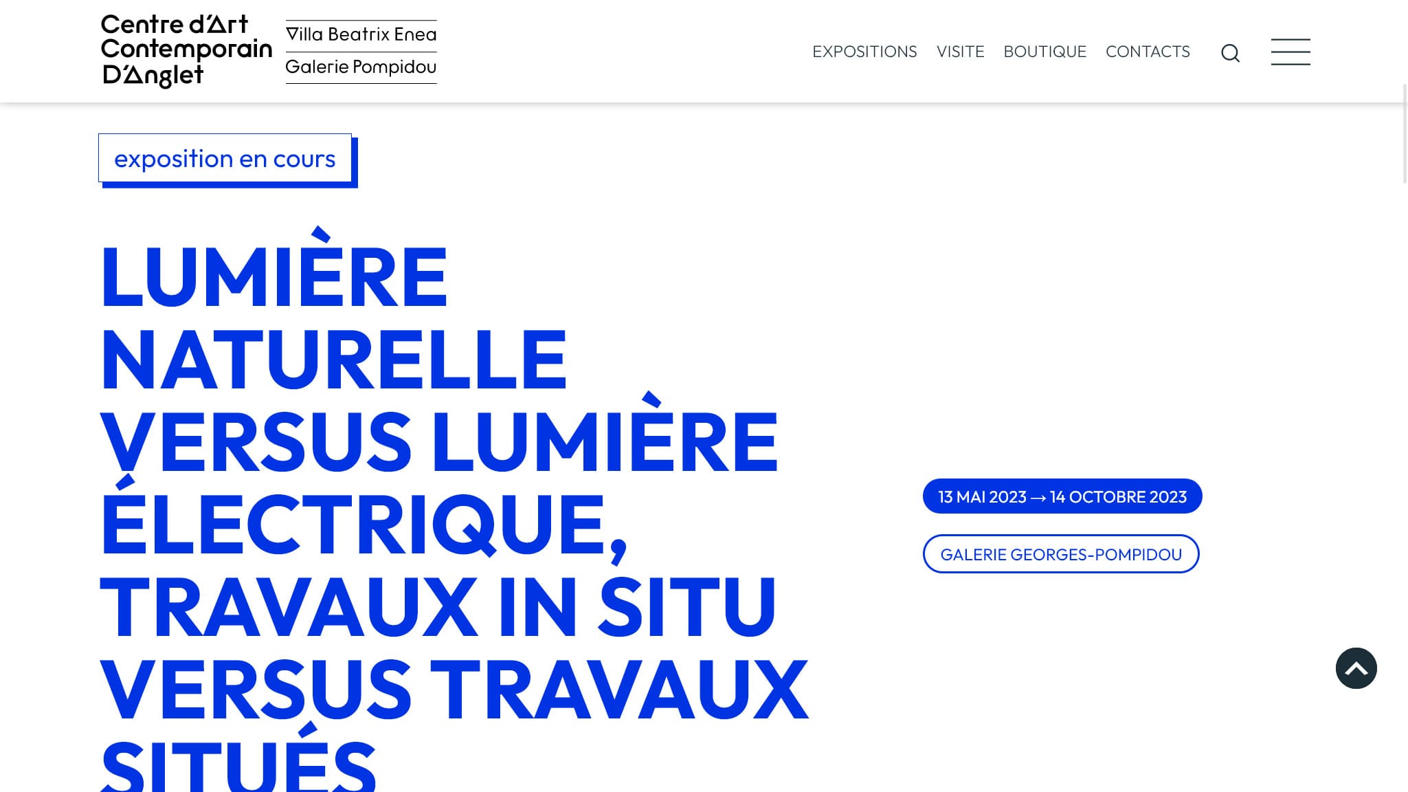 Création du site Internet WordPress sur mesure centre art contenporain Anglet 5