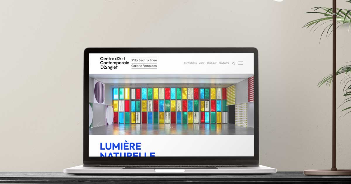 Création du site Internet WordPress sur mesure centre art contenporain Anglet principale