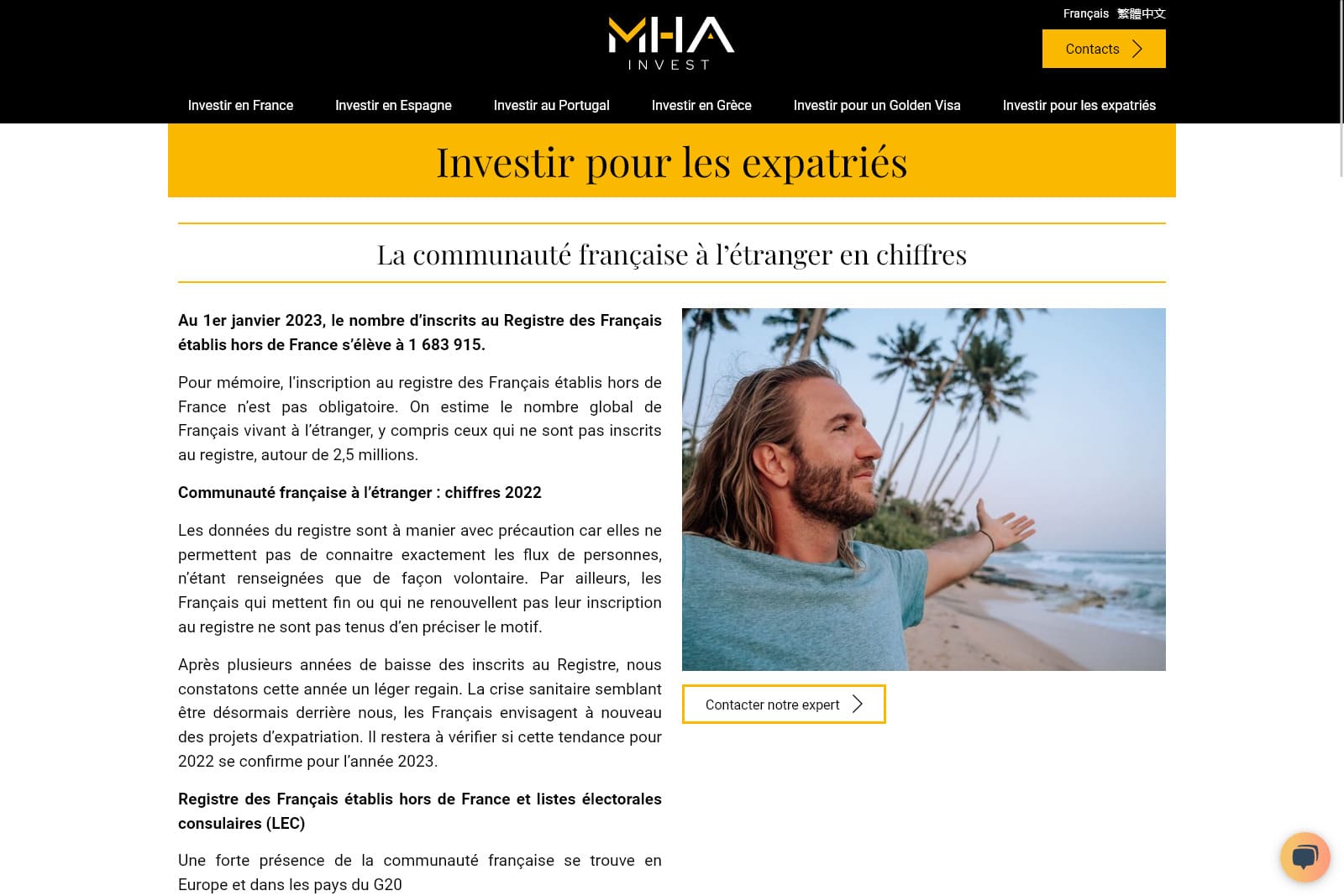 Création du site Internet WordPress sur mesure mha invest img 6
