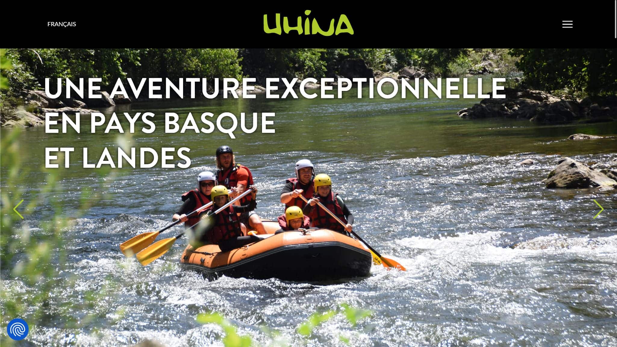 Création du site Internet WordPress sur mesure uhina Pays Basque 1