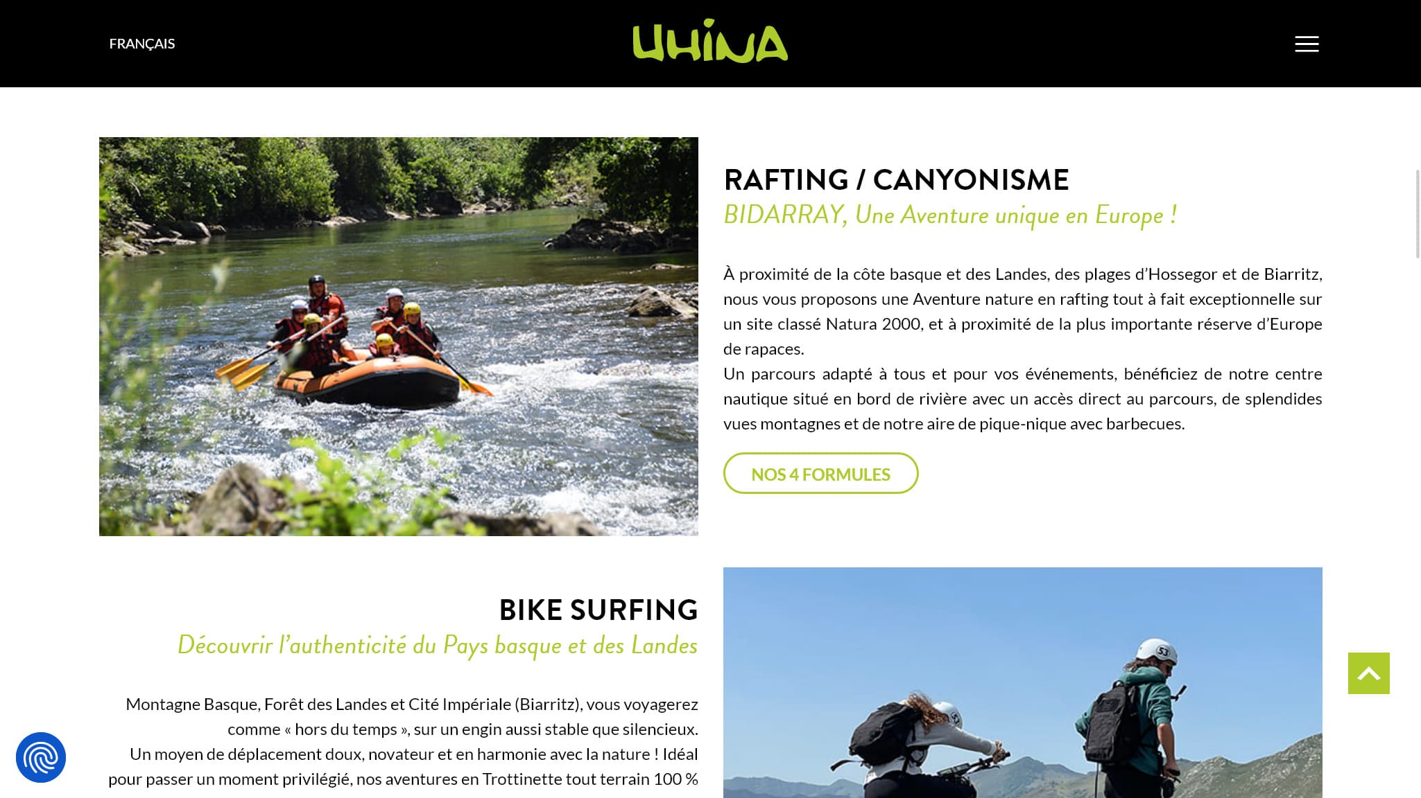 Création du site Internet WordPress sur mesure uhina Pays Basque 3