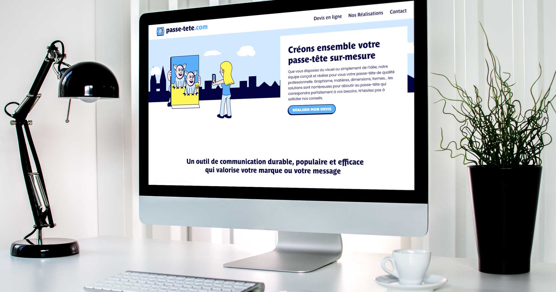 Boutique en ligne WooCommerce de vente de passe-tête personnalisés