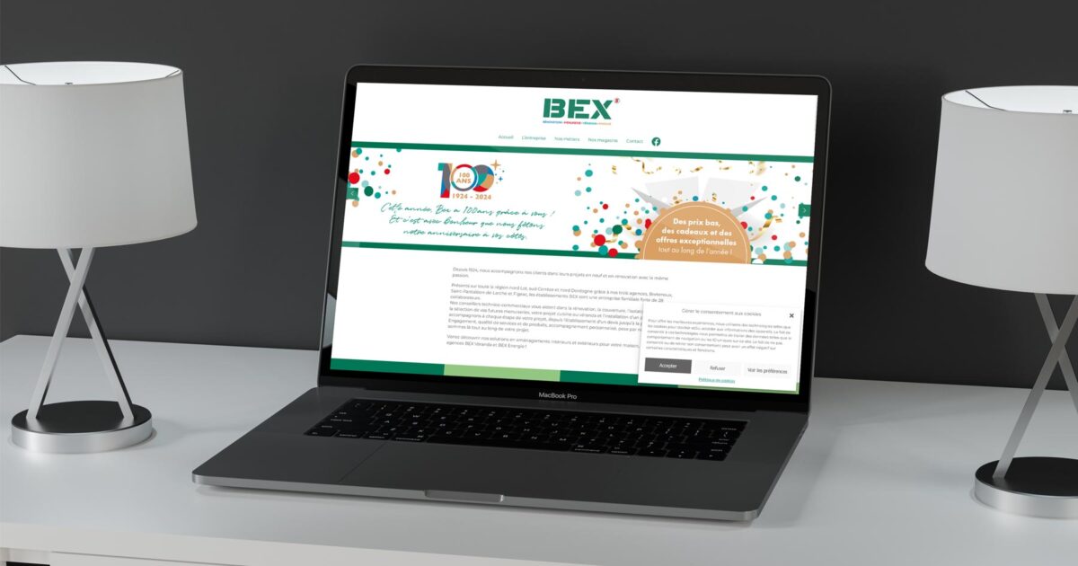 REZO 21 développe le site Internet de la société BEX en partenariat avec PBO Design