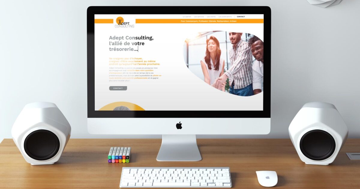 REZO 21 développe le site Internet Adept Consulting, coach d&rsquo;entreprises