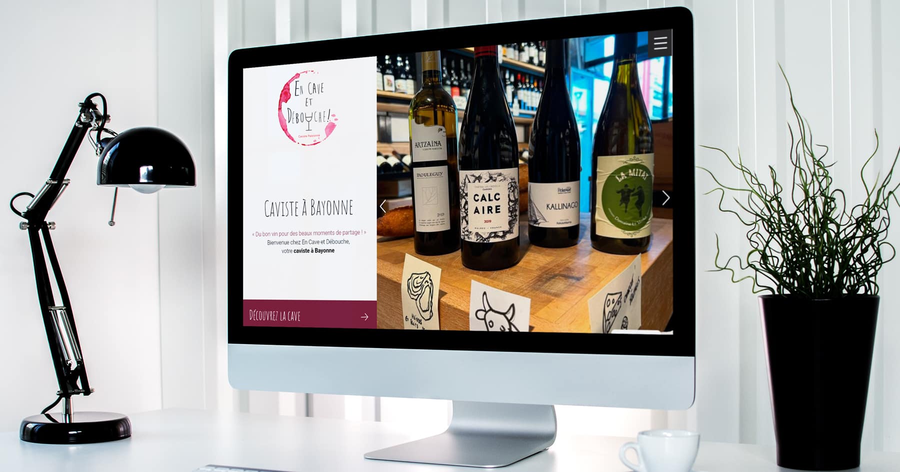 Site Internet WordPress sur mesure pour le caviste de Bayonne En Cave et Débouche