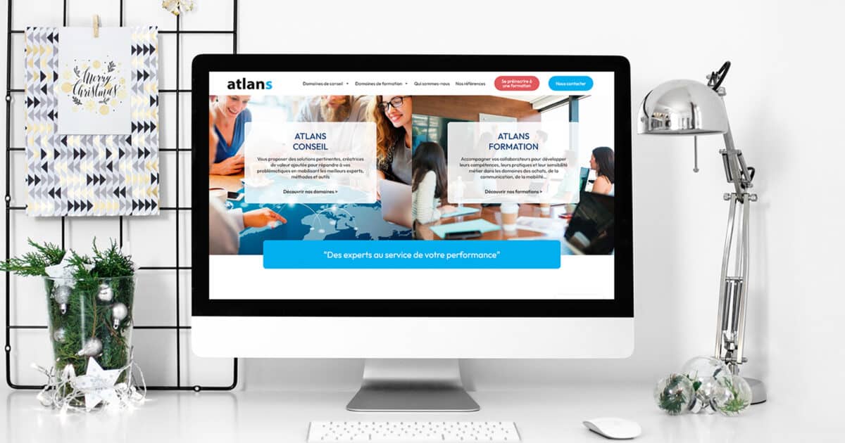 Le cabinet conseil & formation Atlans renouvelle sa confiance à REZO 21 pour son site Internet