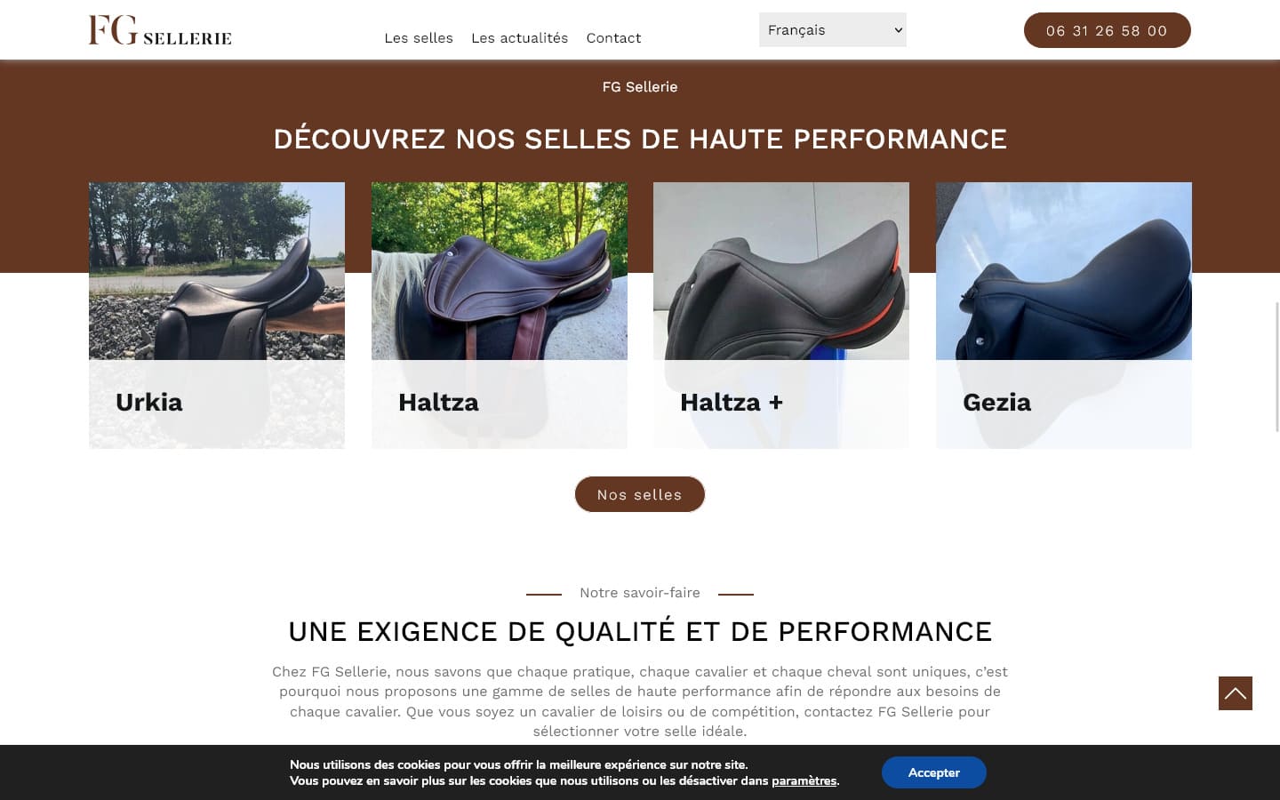 Site vitrine WordPress FG Sellerie