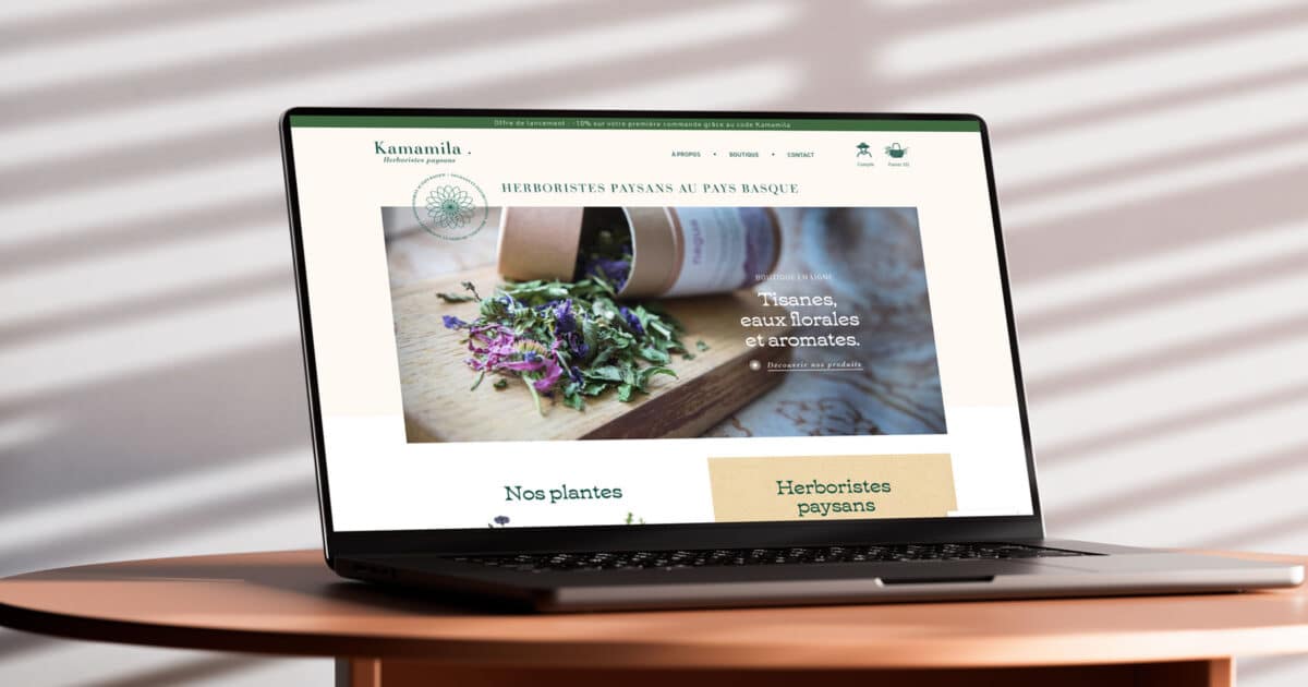 Développement de la boutique en ligne Kamamila