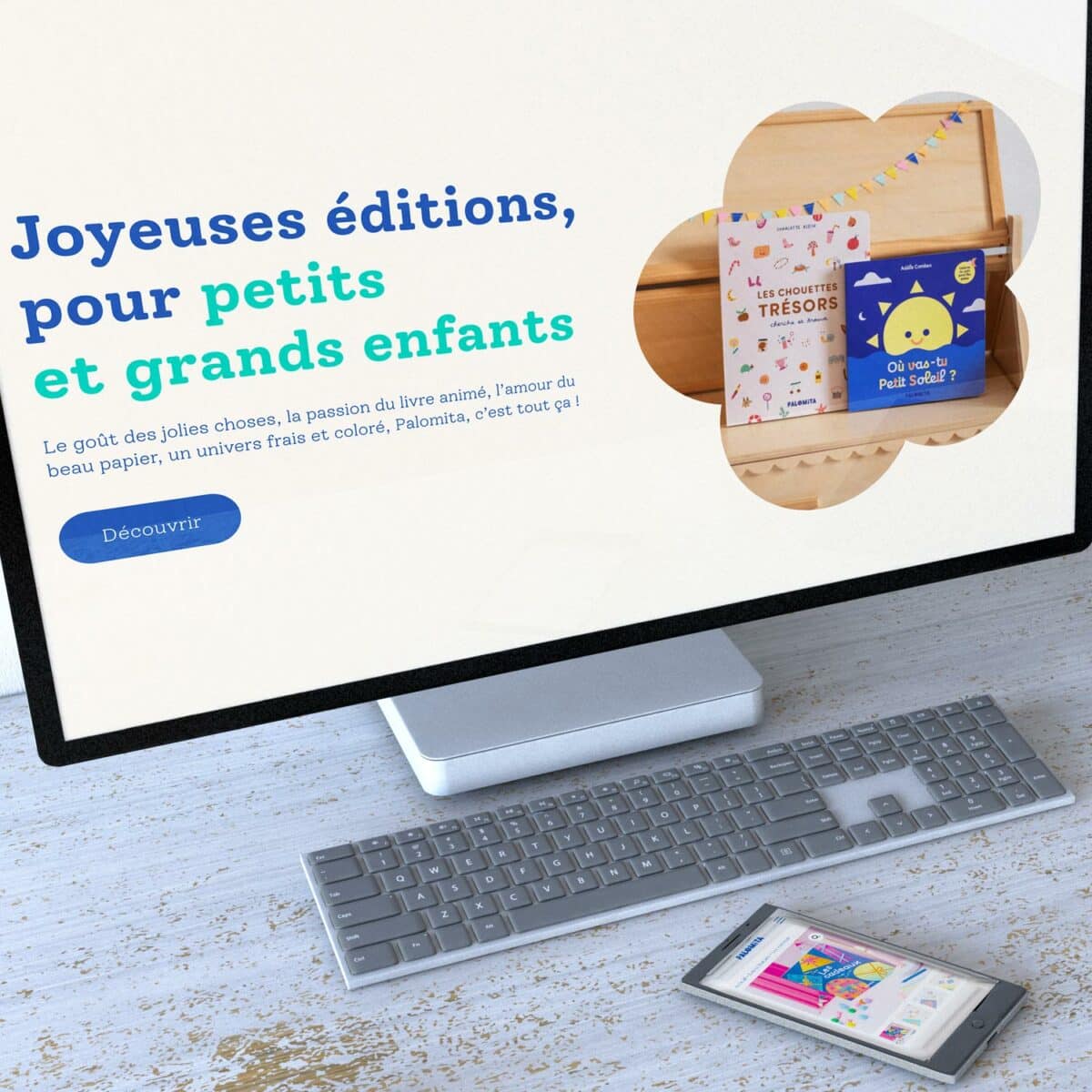 Écran d'ordinateur affichant livres Palomita