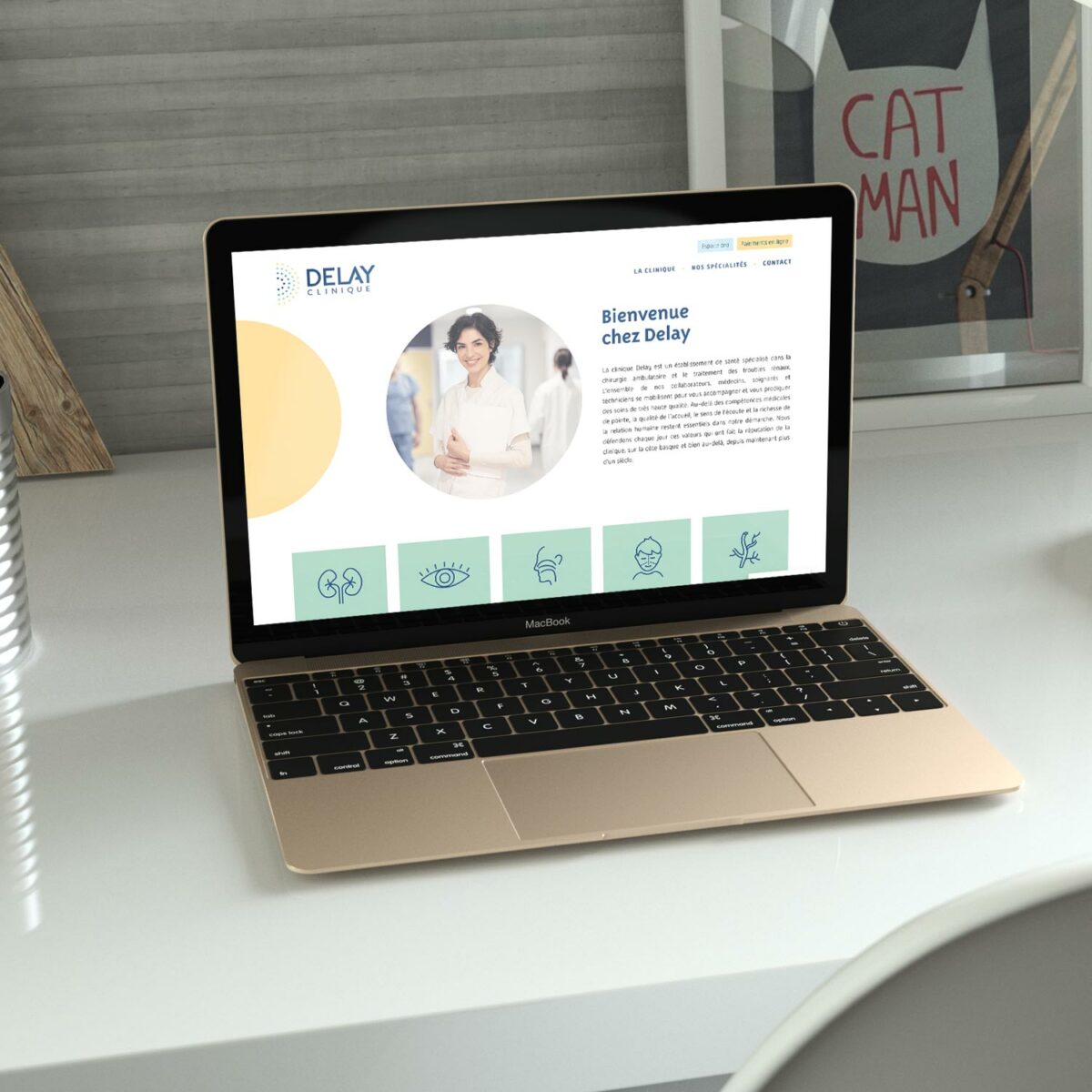 site wordpress clinique delay a la une