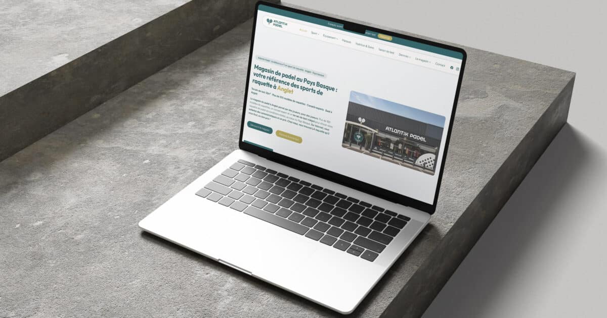 Mise en ligne du nouveau site Internet d&rsquo;Atlantik Padel à Anglet