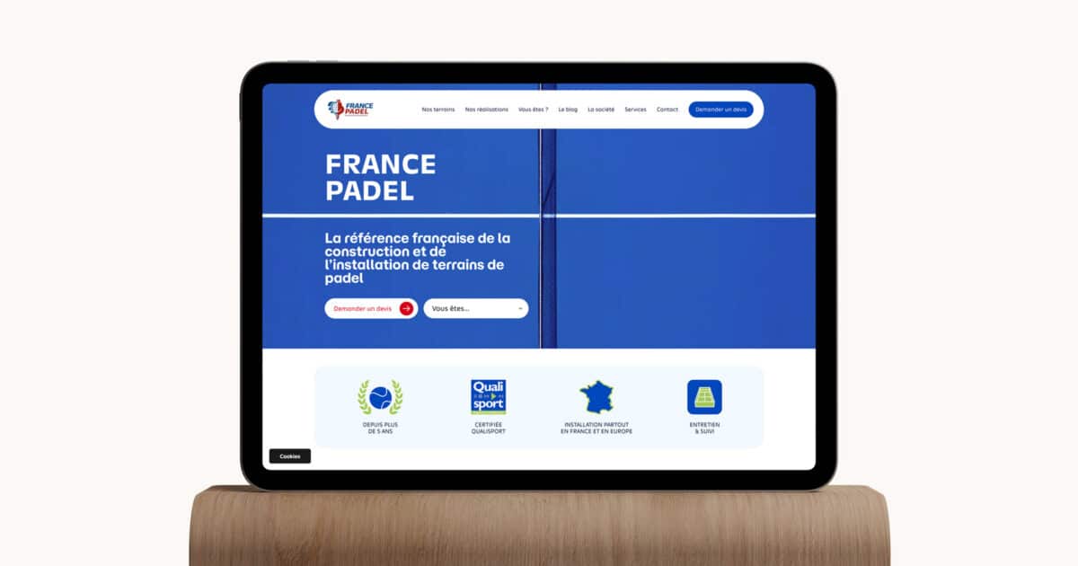 Refonte du site Internet de France Padel : ingénierie web sur-mesure et accompagnement SEO global