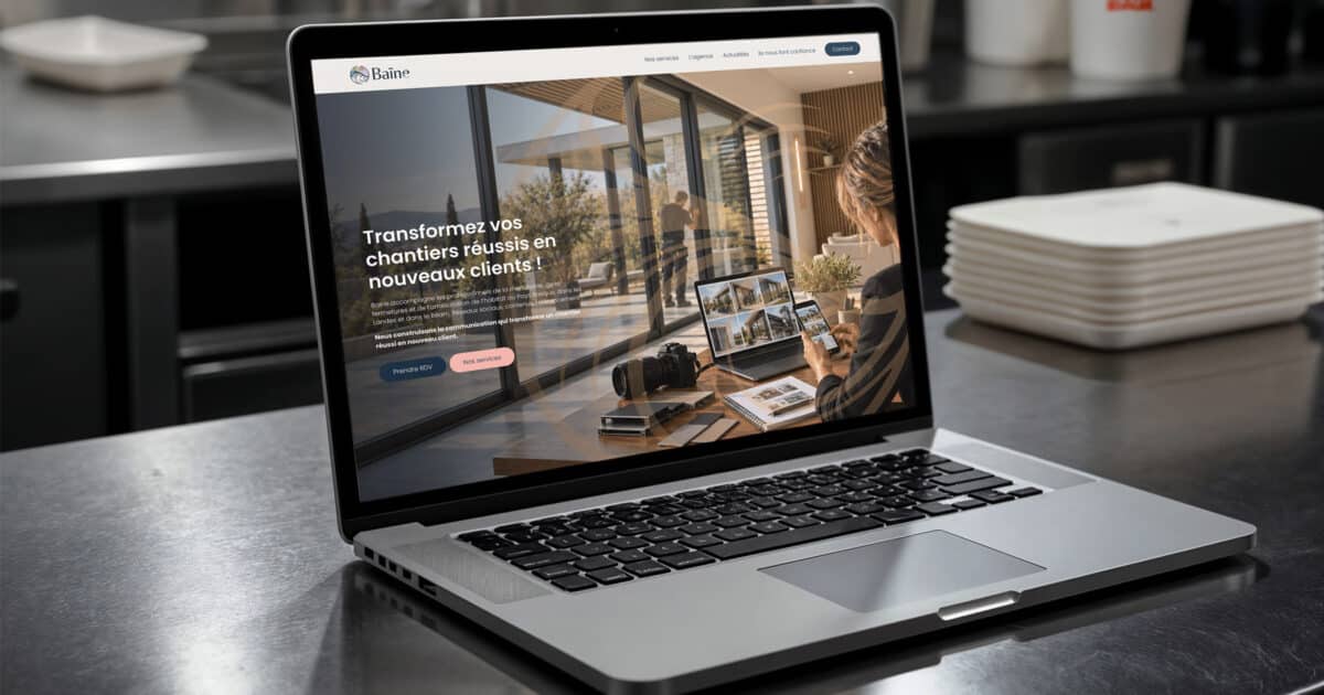 Création d’une plateforme WordPress pour l&rsquo;Agence Baïne dédiée aux professionnels du bâtiment